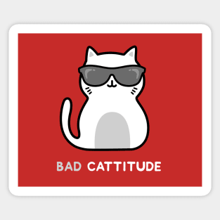 Bad Cattitude - Cat Sticker